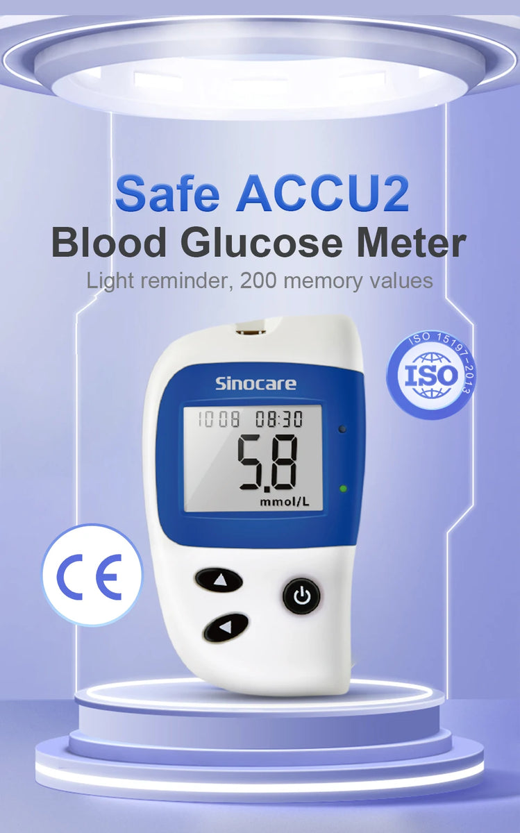Sannuo Sinocare Safe ACCU2 Compteur de glycémie