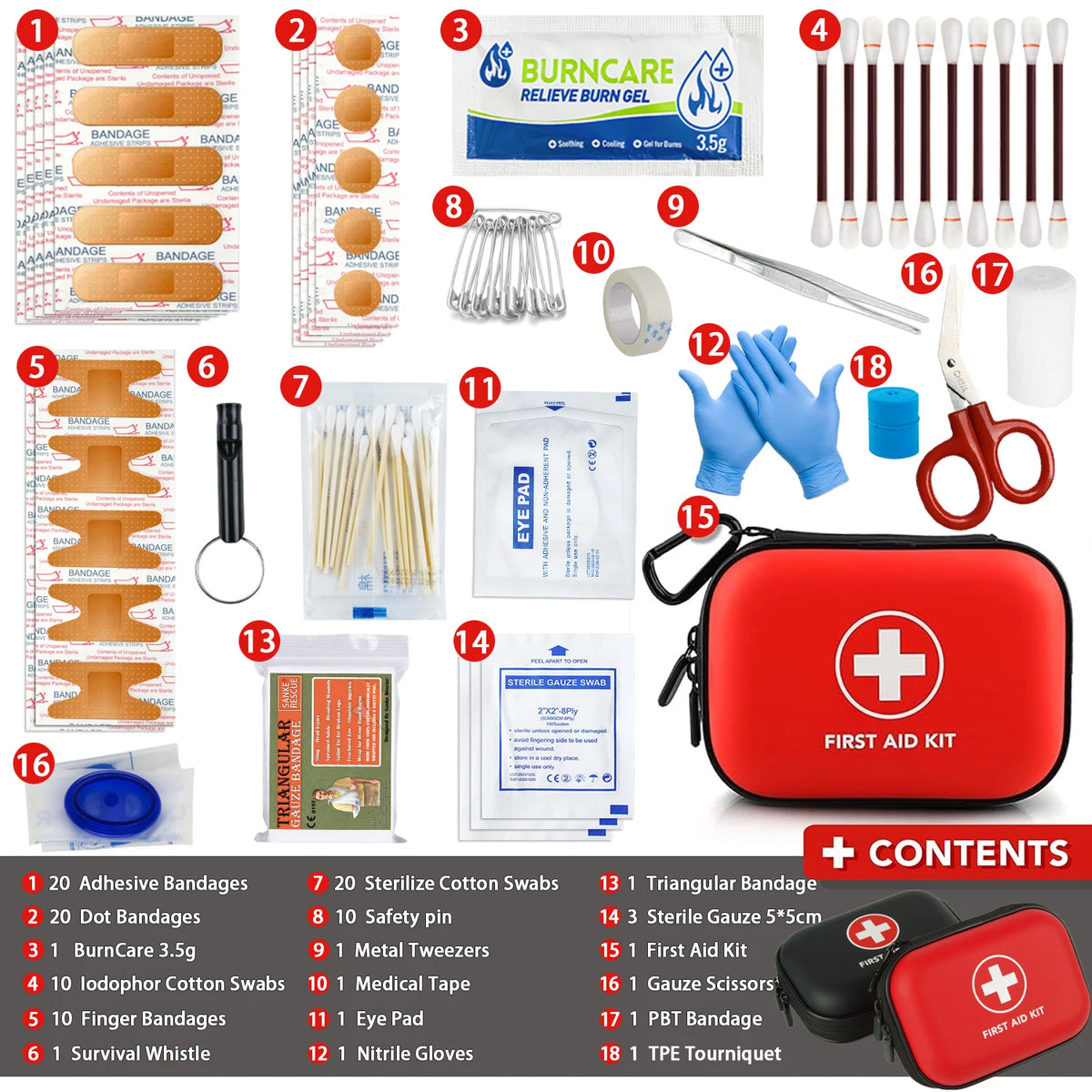 Trousse de premiers secours multi-usages, sac médical d'urgence Portable, extérieur, multifonctionnel, maison, d'urgence, edc, Camping, randonnée