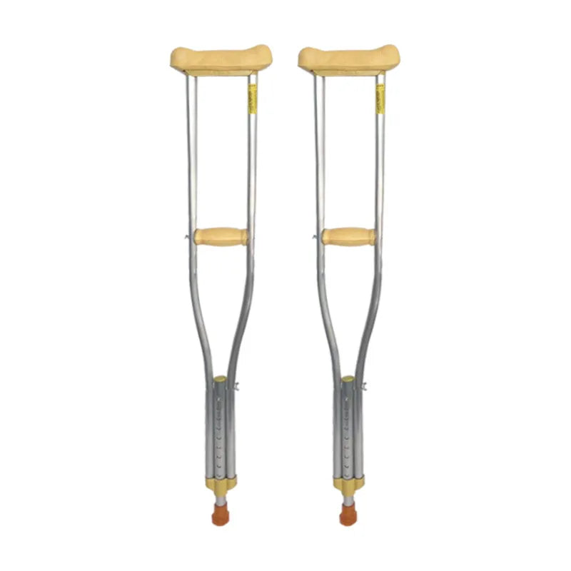 ‌ Béquilles sous les bras en alliage d'aluminium avec Absorption des chocs, double cannes antidérapantes, tube en acier épais réglable pour une mobilité Stable ‌