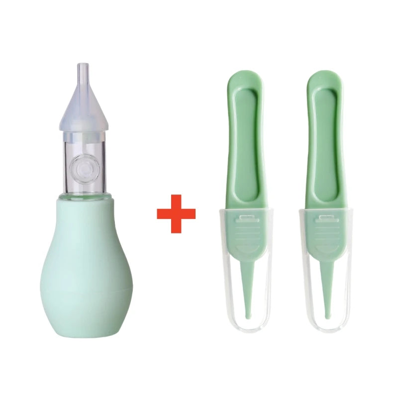 Aspirateur Nasal en Silicone pour bébé, pompe d'aspiration, nettoyeur de nez pour enfants, dispositif de nettoyage du nez apaisant, outils de nettoyage Nasal