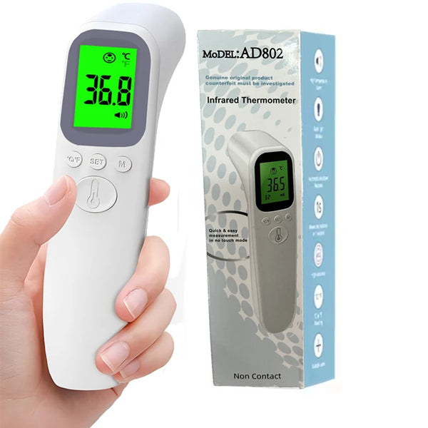 Thermomètre Laser numérique intelligent sans contact, infrarouge médical pour le front et la maison, LCD, rappel de fièvre pour bébé et adulte, corps infantile