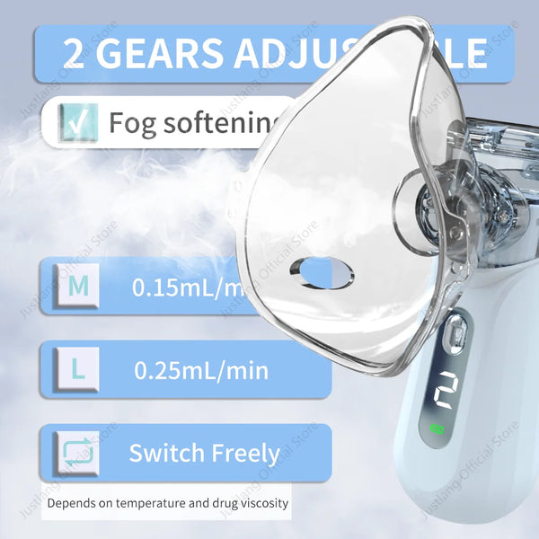 Nébuliseur médical Portable, inhalateur pour adultes et enfants, Mini humidificateur Nasal à vapeur silencieux, outils d'inhalateur, nébuliseur pour asthme