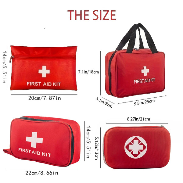 Trousse de premiers secours polyvalente petite/grande : trousse de premiers secours portable pour la chasse en plein air, la randonnée, le camping, y compris les fournitures d'urgence