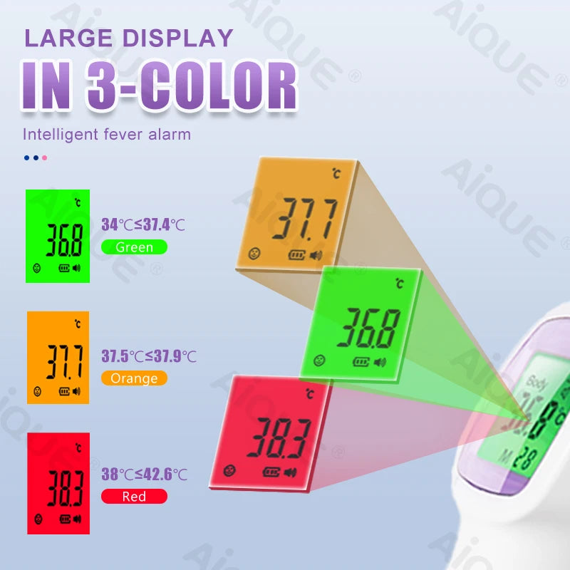 Thermomètre numérique médical, dispositif de température corporelle infrarouge sans Contact, outil de mesure de la fièvre pour bébés et adultes, moniteur de fièvre