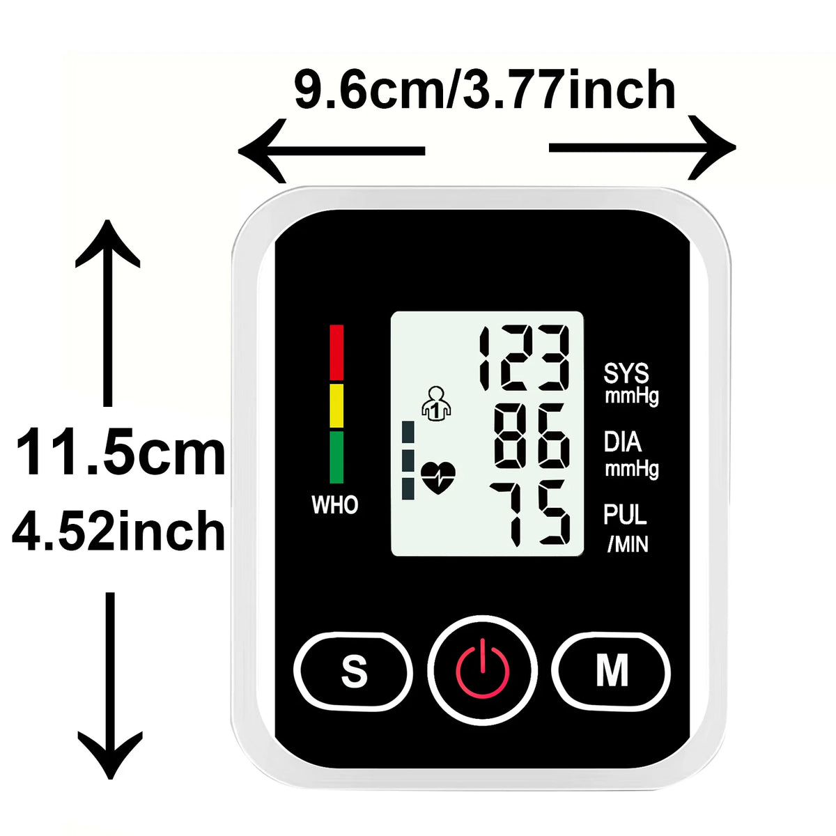 Tensiomètre à bras LCD, capteur de pression