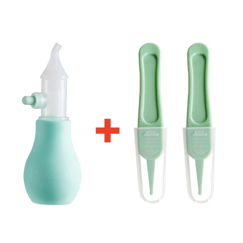 Aspirateur Nasal en Silicone pour bébé, pompe d'aspiration, nettoyeur de nez pour enfants, dispositif de nettoyage du nez apaisant, outils de nettoyage Nasal