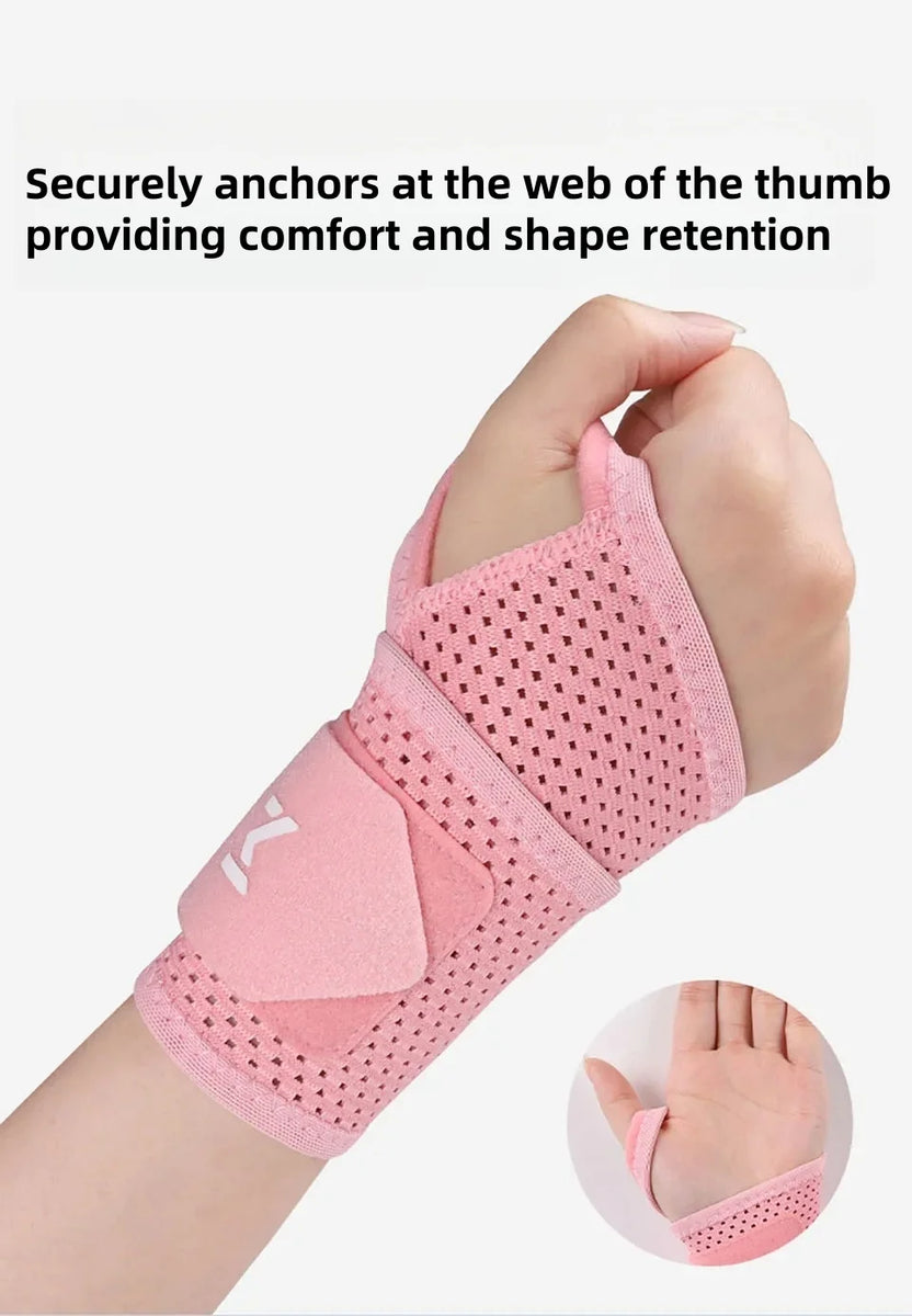 Attelle de soutien de poignet respirante pour salle de sport/travail, manchon de Compression réglable, soulagement de l'arthrite et du canal carpien, pré-lures sportives
