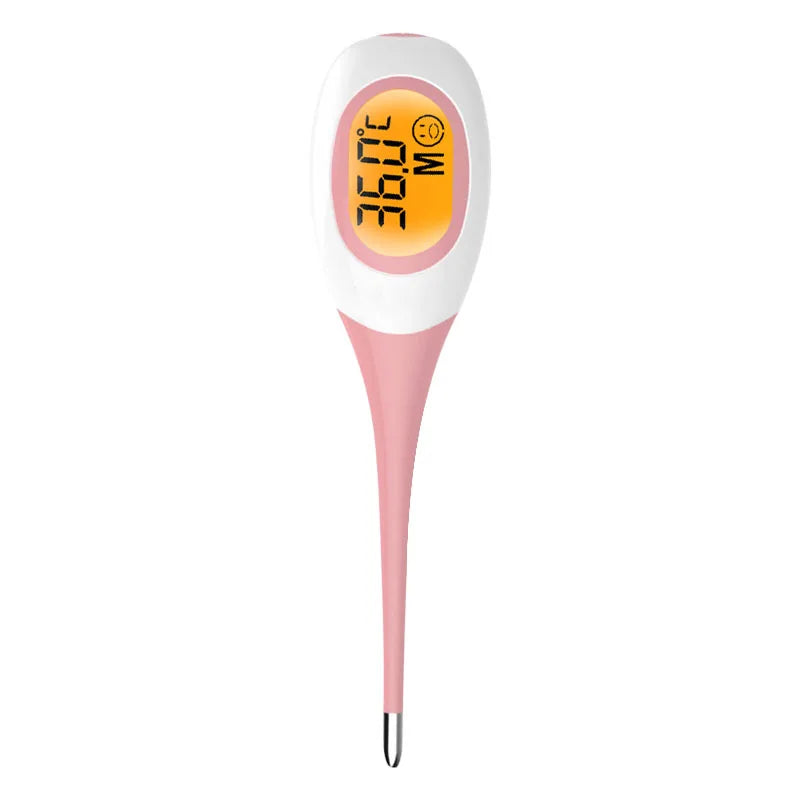 AiQUE Thermomètre 8 secondes rapide numérique fièvre mesure 3 couleurs rétro-éclairé qualité médicale LCD 4 chiffres 0.1 ℃   Précision bébé enfant
