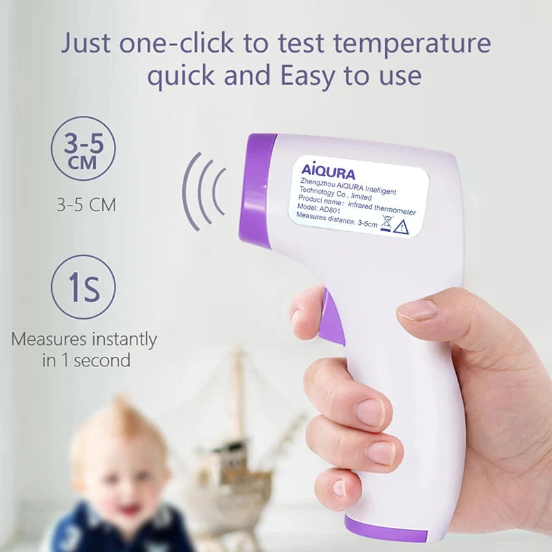 Thermomètre numérique médical, dispositif de température corporelle infrarouge sans Contact, outil de mesure de la fièvre pour bébés et adultes, moniteur de fièvre