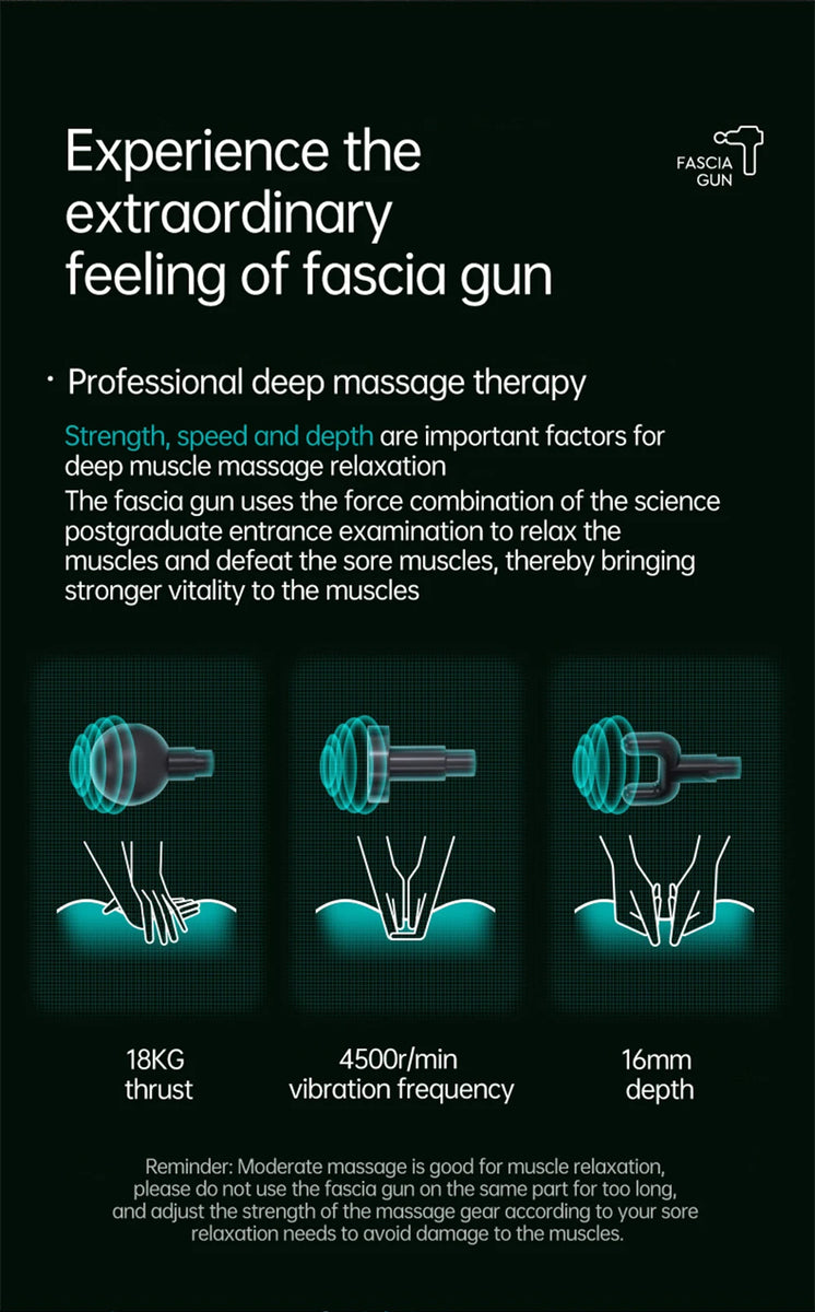 Pistolet de Massage musculaire professionnel à 99 vitesses, masseur pour le cou et le dos, Instrument de Massage, équipement de Fitness, livraison directe