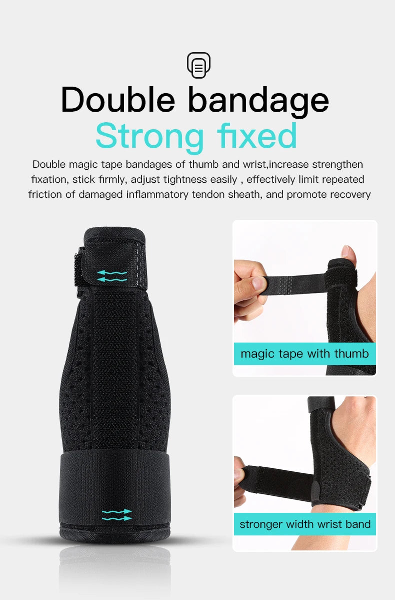 Protecteur médical de poignet et de pouce, 1 pièce, attelle en acier, stabilisateur d'arthrite du canal carpien, attelle de poignet et de doigt