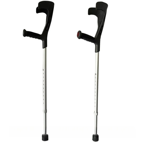 Béquilles d'avant-bras légères et réglables – Support de bras ergonomique à contrôle de hauteur avec poignée antidérapante pour l'assistance à la mobilité