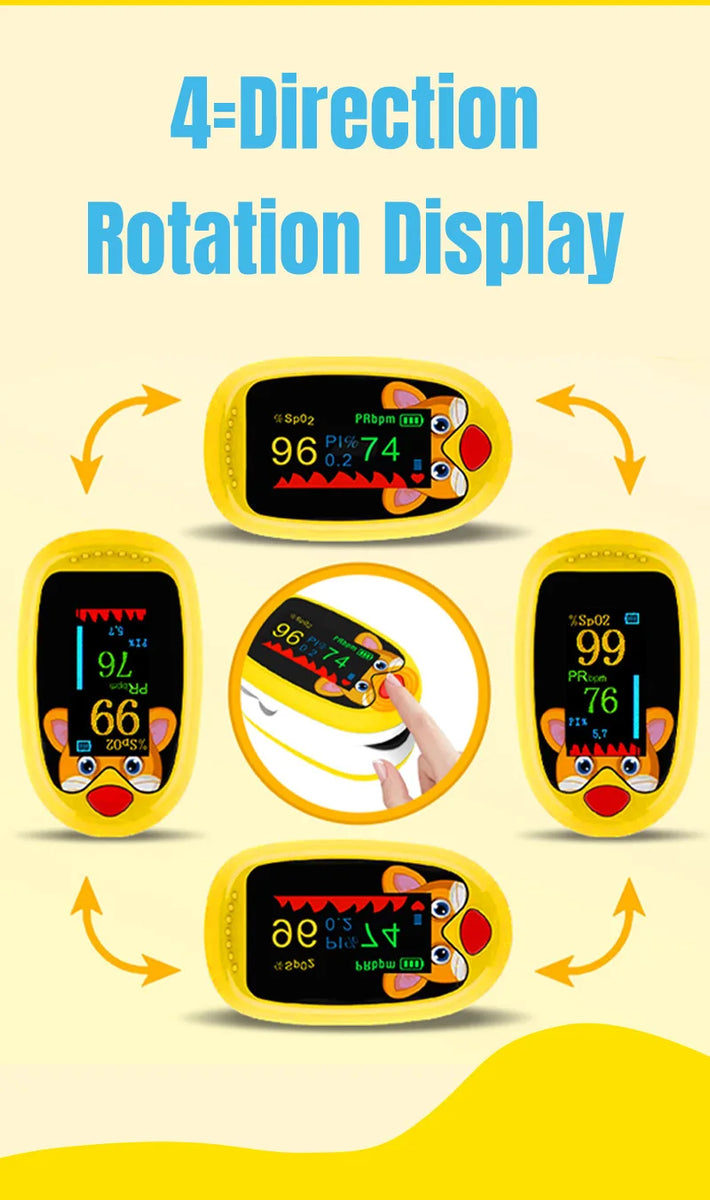 Oxymètre de pouls de doigt Rechargeable