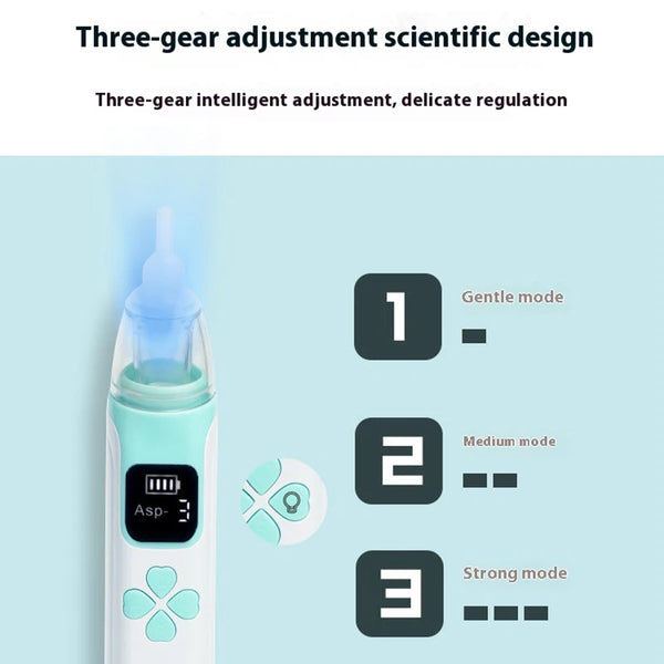 AiQUE bébé nez nettoyant Silicone réglable aspiration électrique enfant aspirateur Nasal sécurité pratique à faible bruit