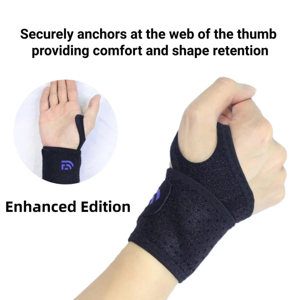 Attelle de soutien de poignet respirante pour salle de sport/travail, manchon de Compression réglable, soulagement de l'arthrite et du canal carpien, pré-lures sportives