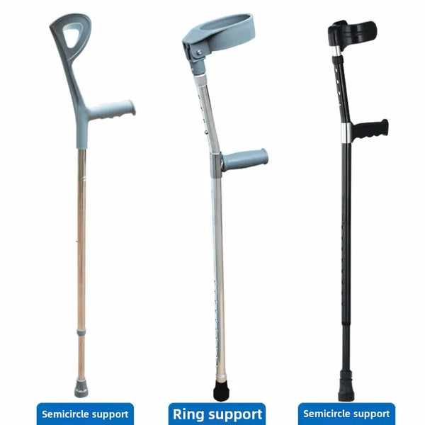 Béquilles d'avant-bras légères et réglables – Support de bras ergonomique à contrôle de hauteur avec poignée antidérapante pour l'assistance à la mobilité