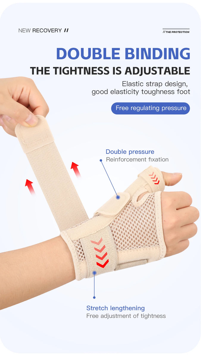 Attelle de soutien de pouce de poignet, attelle Flexible pour tendinite, arthrite, protection de pouce respirante, convient à la main droite et gauche