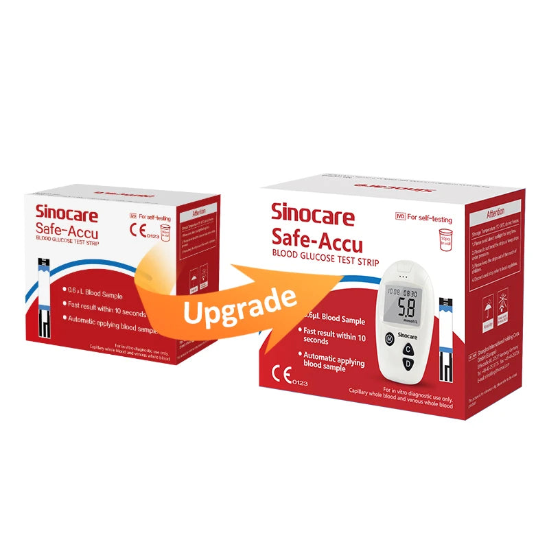 Sinocare Lecteur de Glycémie Safe-Accu