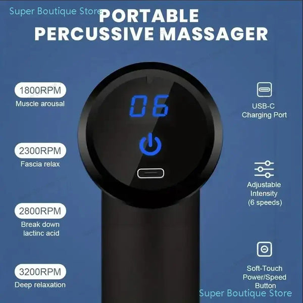 Mini pistolet de Massage musculaire masseur corporel portable masseur à Percussion portatif profond pour le corps dos et les jambes du cou