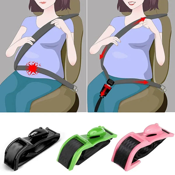 Ceinture de soutien du ventre de sécurité pour siège de voiture, pour femmes enceintes, mamans de maternité, protection du ventre pour bébé non-né, accessoires d'extension de réglage