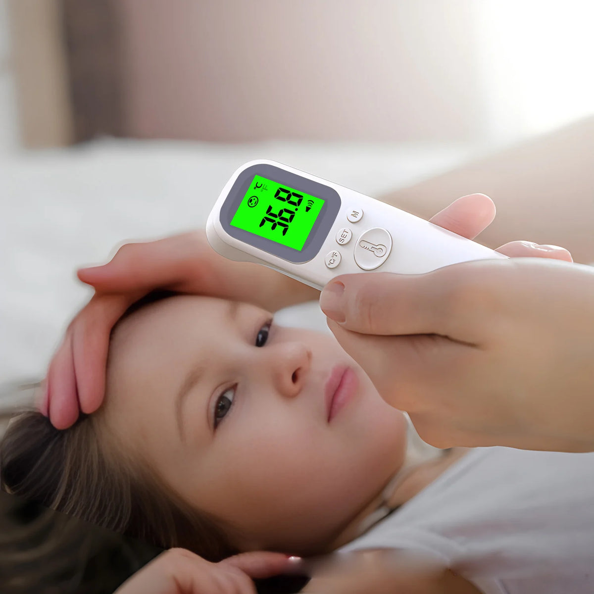 Thermomètre Laser numérique intelligent sans contact, infrarouge médical pour le front et la maison, LCD, rappel de fièvre pour bébé et adulte, corps infantile