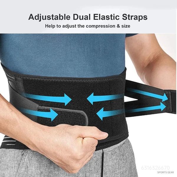 Ceinture de soutien lombaire réglable, Corset orthopédique à Double traction pour le dos, décompression de la colonne vertébrale, soulagement des douleurs dorsales, serrer l'abdomen