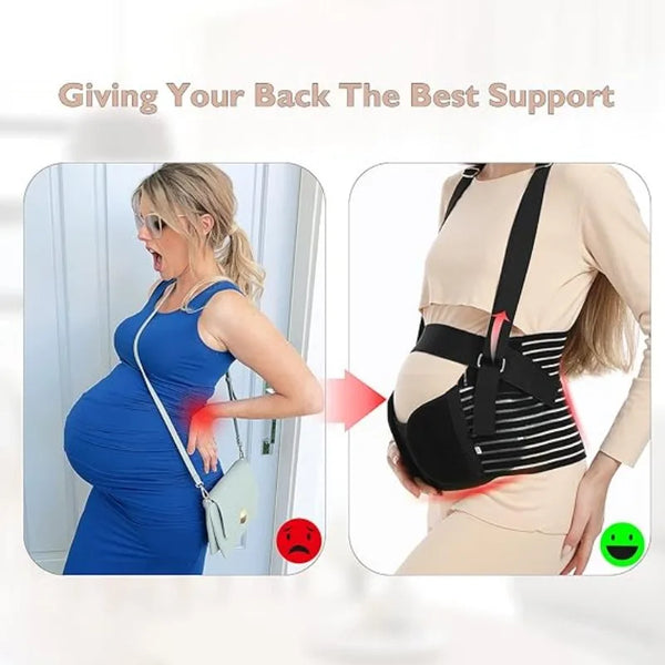 Ceinture de maternité, soutien de grossesse, reliure abdominale respirante, ceinture de taille réglable pour toutes les étapes de la grossesse post-partum