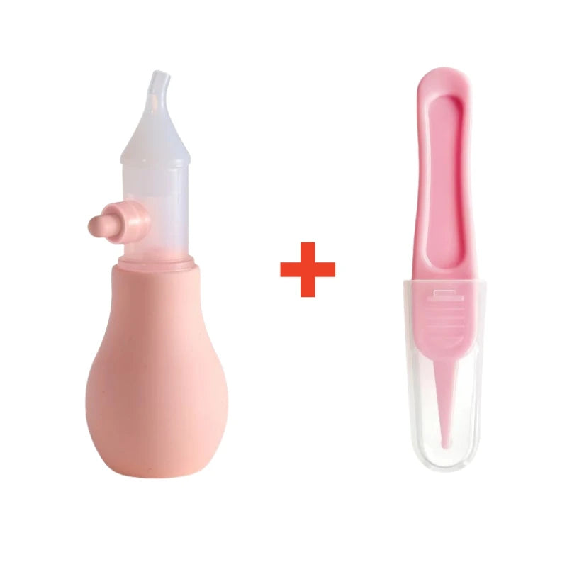 Aspirateur Nasal en Silicone pour bébé, pompe d'aspiration, nettoyeur de nez pour enfants, dispositif de nettoyage du nez apaisant, outils de nettoyage Nasal