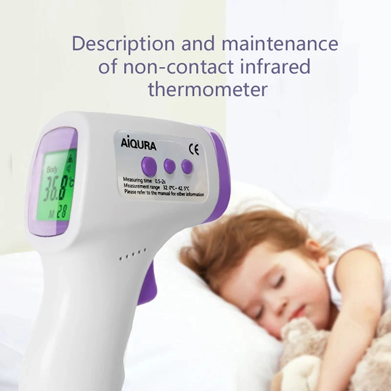 Thermomètre numérique médical, dispositif de température corporelle infrarouge sans Contact, outil de mesure de la fièvre pour bébés et adultes, moniteur de fièvre