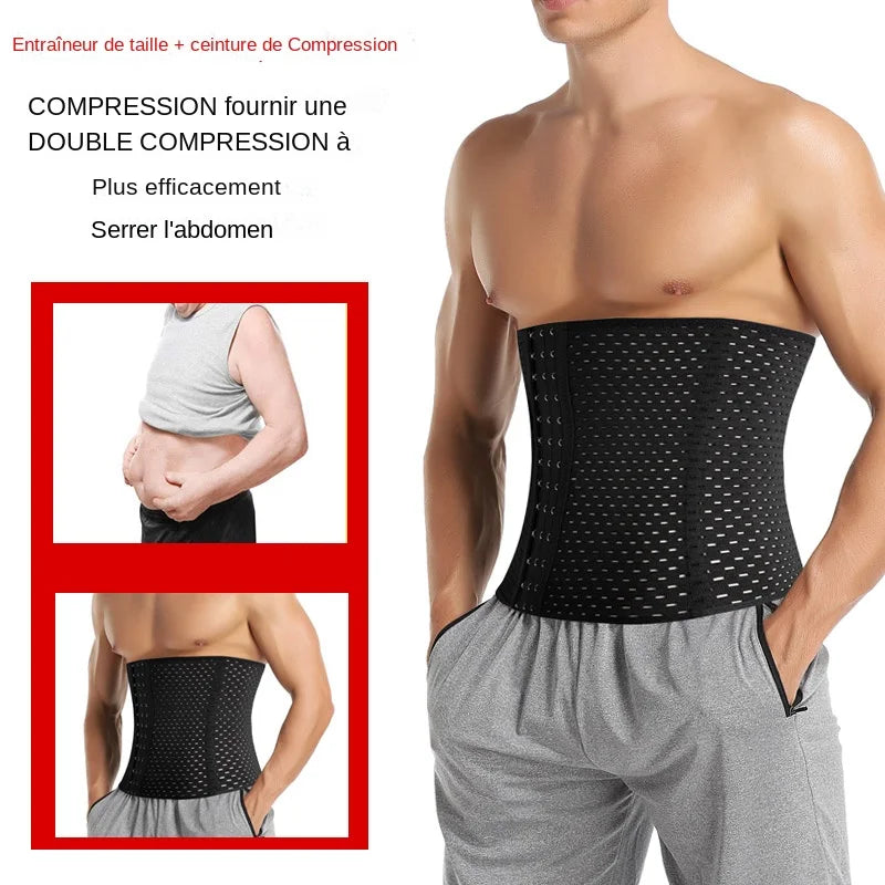 Taille formateur Shapers Corset pour hommes réducteur d'abdomen minceur ceinture Shapewear haute Compression modélisation sangle entraînement ceinture Faja
