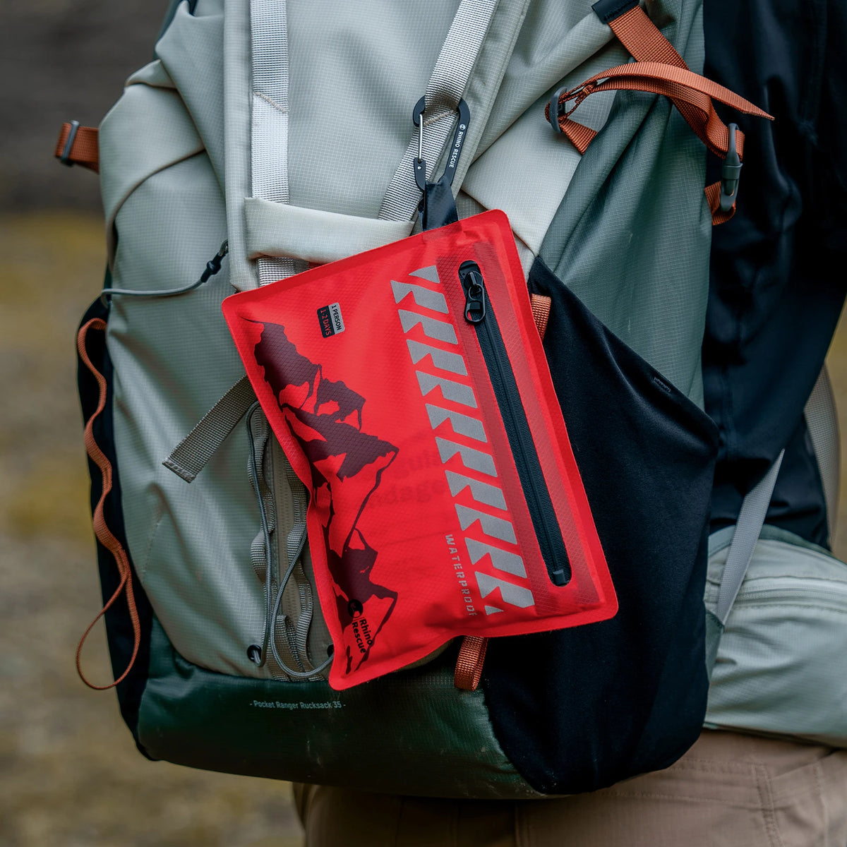 Rhino Rescue Petit trousse de premiers secours – Kit médical ultraléger et étanche pour randonnée, sac à dos, cyclisme, véhicules de voyage