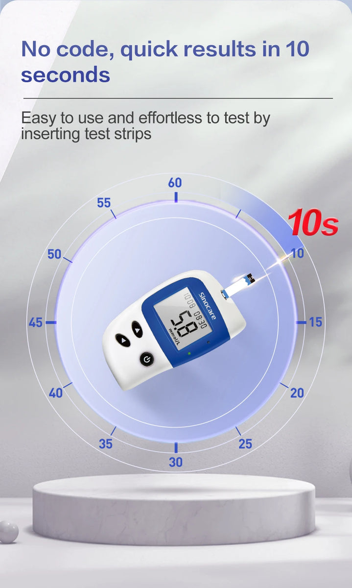 Sannuo Sinocare Safe ACCU2 Compteur de glycémie