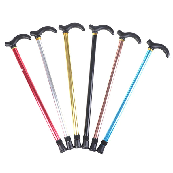 Bâton de Marche Réglable en Alliage d'Aluminium, Béquille Antidérapante Stable à 2 Sections, Canne de Randonnée pour Vieil Homme, Recommandé, 75-90cm, 1 Pièce