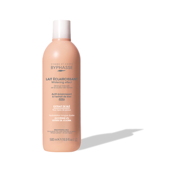 BYPHASSE LAIT CORPOREL ÉCLAIRCISSANTE WHITENING EFFECT 500ML À L'EXTRAIT DE BLÉ
