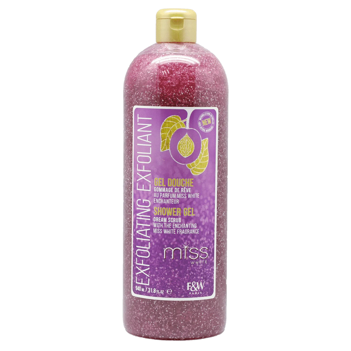 F&W Fair & White miss WHITE Exfoliant Gel Douche Gommage de Rêve