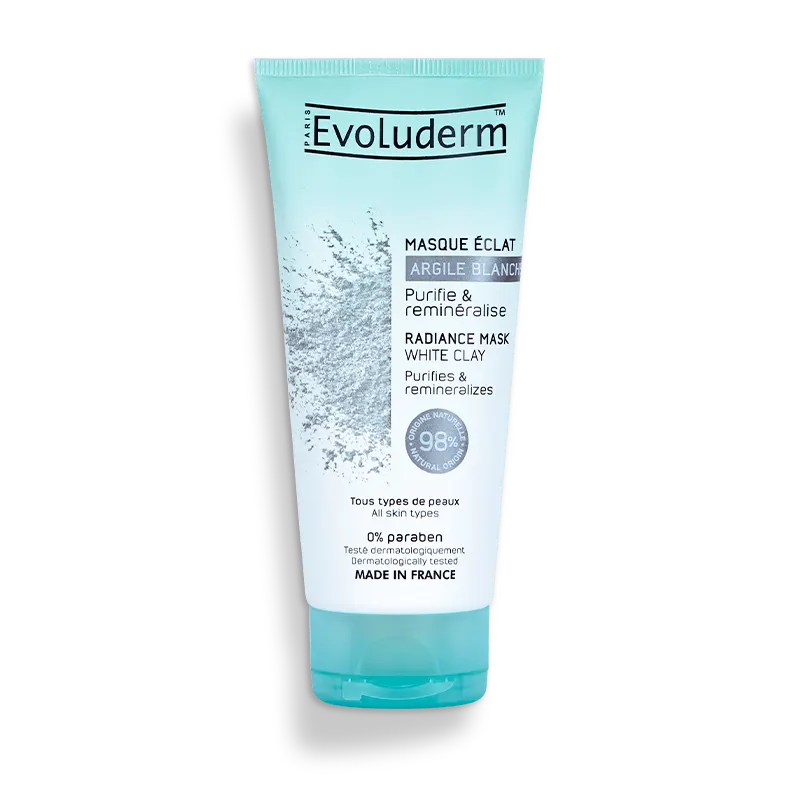 EVOLUDRM Masque Éclat à l'Argile Blanche