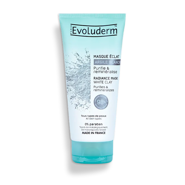 EVOLUDRM Masque Éclat à l'Argile Blanche