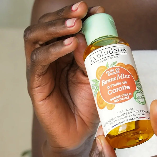 EVOLUDERM Huile de Beauté Bonne Mine à l’huile de Carotte